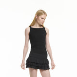 knit boatneck tank top
