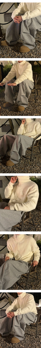 [Unisex] ハーフタックスウェットパンツ(2color)