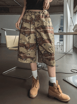 Lip cargo stopper Bermuda pants