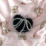 heart fur keyring
