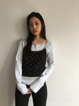 リエージュ ボタン ボートネック Tシャツ(3color)