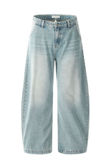 Light Wash Cat Whisker Jeans