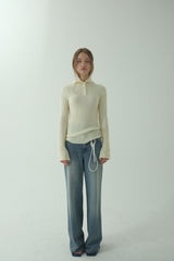 SAILOR RIBBED KNIT PULLOVER_IVORY