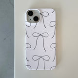 RIBBON ILLUST HARD CASE_WHITE