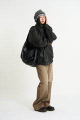 Bold cross hobo bag