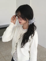Frill Short Cardigan