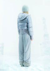 Fleece Lined Nylon Pants / Grey