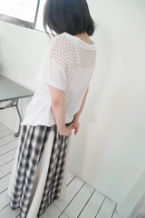 daisy check skirt (2c)