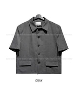 Merid minimal half blazer