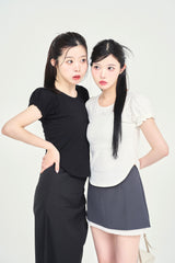 パフスリーブ半袖Tシャツ