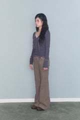 FLOWER LOW CODUROY PT BEIGE
