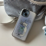 [MADE]Fluffy Cat Silver Epoxy Case