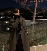  Divine Dart Maxi Overfit Wool Coat