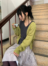 Lucie Loose-Fit Raglan V-Neck Cardigan