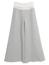 ワイドバンディングレースブーツカットパンツ