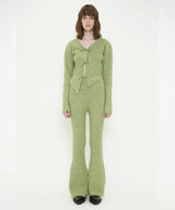 COLOR KNIT FLARE PANTS