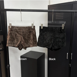 [F/W] Warm velvet suede short pants(2color)