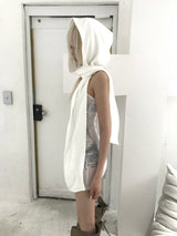 KY06-GHOST HOOD SCARF(WHITE)