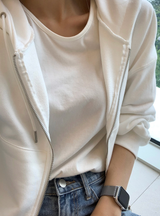 [Lè made/7,000 Sold] Lè madeエブリ ジップアップ フーディ/ 5カラー