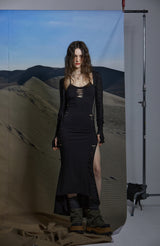 SLIT LONG ONEPIECE