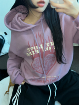 LOVING IN FIRE HOODIE T SHIRT 🖤🩷2COLOR