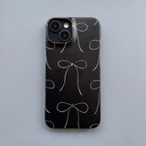 RIBBON ILLUST HARD CASE_BLACK
