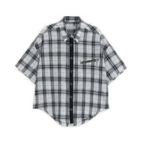 Studded check shirts (White)