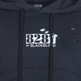 8287 Center Logo Vintage Crop Hoodie (Charcoal)