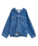 UNISEX フーディデニムジャケット