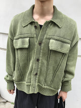 エンミックトラッカーワッシュドカーディガン 2C