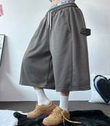 スナップオーバーベーシックバミューダパンツ 🩵💕🧸🤎8COLOR