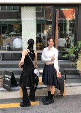 ラインバランスクロップシャツ