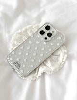 Rose /  Polka Dot Rose Pattern Jell Hard Case