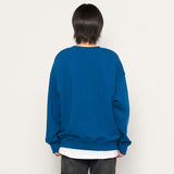 UNISEX EARTH グラフィックオーバースウェット[ブルー]