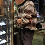 LMN Revival Wool Check Sweatshirt (2 colors)