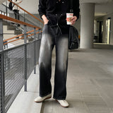 LMN Pure Stitch Brush Wide Denim (dark gray)