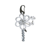 【MADE】blossoming flower keyring (silver)