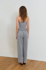Waffle sweat pants_gray