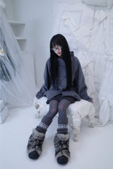 Bonju double half hood coat (2color)