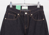 QUILTING INDIGO WIDE DENIM