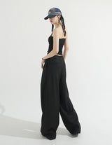 Two-button Wrap Pants