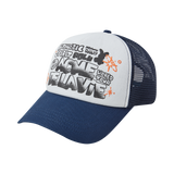 25SS ARTWORK MESH TRUCKER BALL CAP NAVY