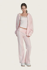 87 Waffle Track Pants, Pink
