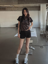 Memory Raglan Semi Crop Tee