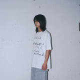 Untitled レイヤーロゴピグメントウォッシュ半袖 Off White