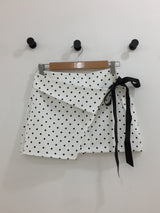 Dot Ribbon Strap Skirt