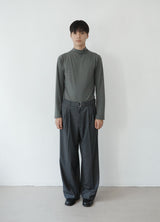 drape mock neck tee