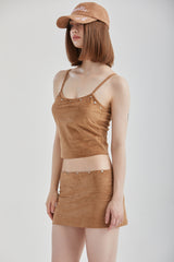 VELVET STUD TOP