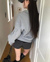 [ORIGINAL] Moerin Striped Knit Shorts Pants