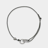Leather Ball Buckle Necklace